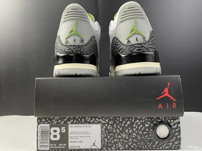 Rep TBK Retro Chlorophyll 136064-006 Air Jordan 3 0724
